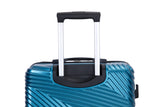 VACAMAMI 3 Piece Lightweight Suitcase (20/24/28) Dark Blue