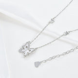 VACAMAMI Butterfly Zircon Female Necklace