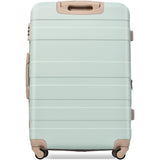 VACAMAMI 3pcs suitcase set TSA Lock Sage/Tan