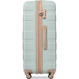 VACAMAMI 3pcs suitcase set TSA Lock Sage/Tan