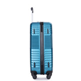 VACAMAMI 3 Piece Lightweight Suitcase (20/24/28) Dark Blue