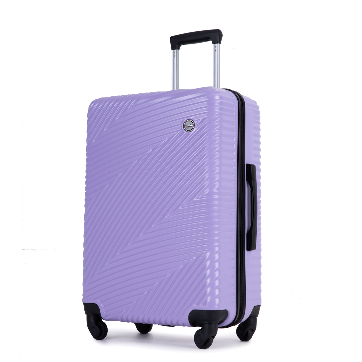 VACAMAMI 3 Piece Lightweight Suitcase (20/24/28) Light Purple