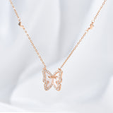 VACAMAMI Butterfly Zircon Female Necklace