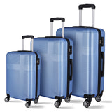 VACAMAMI 3 Piece Luggage w/ TSA Lock ABS, 20in/24in /28in Light Blue