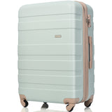 VACAMAMI 3pcs suitcase set TSA Lock Sage/Tan