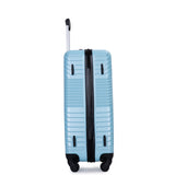 VACAMAMI 3 Piece Luggage Lightweight Suitcase (20/24/28) Aqua Blue