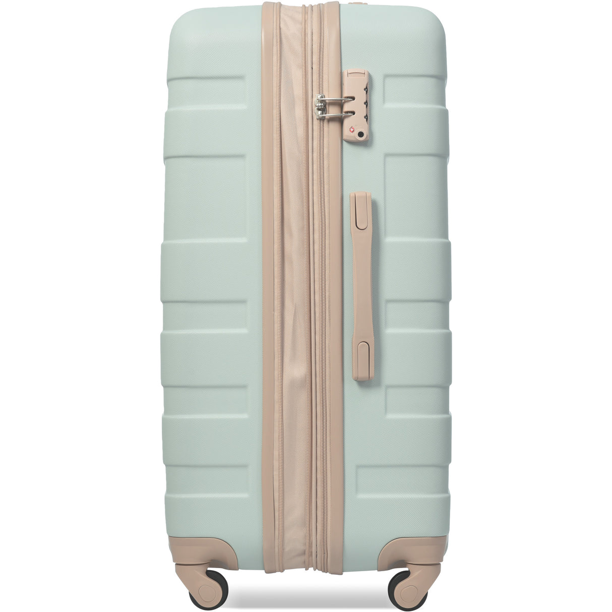 VACAMAMI 3pcs suitcase set TSA Lock Sage/Tan