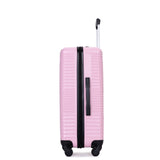 VACAMAMI 3 Piece Lightweight Suitcase (20/24/28) Pink