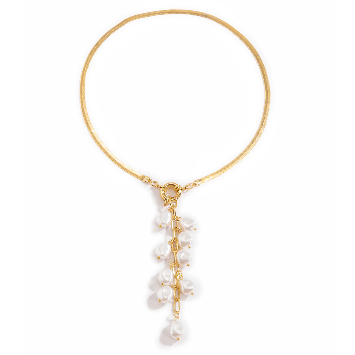 VACAMAMI pearl tassel necklace