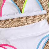 Swimsuit Women High Waist Bikini Sets Patchwork Bathing Suits 2 pieces Beachwear Swim Suit Female Summer biquini Swimwear