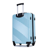 VACAMAMI 3 Piece Luggage Lightweight Suitcase (20/24/28) Aqua Blue