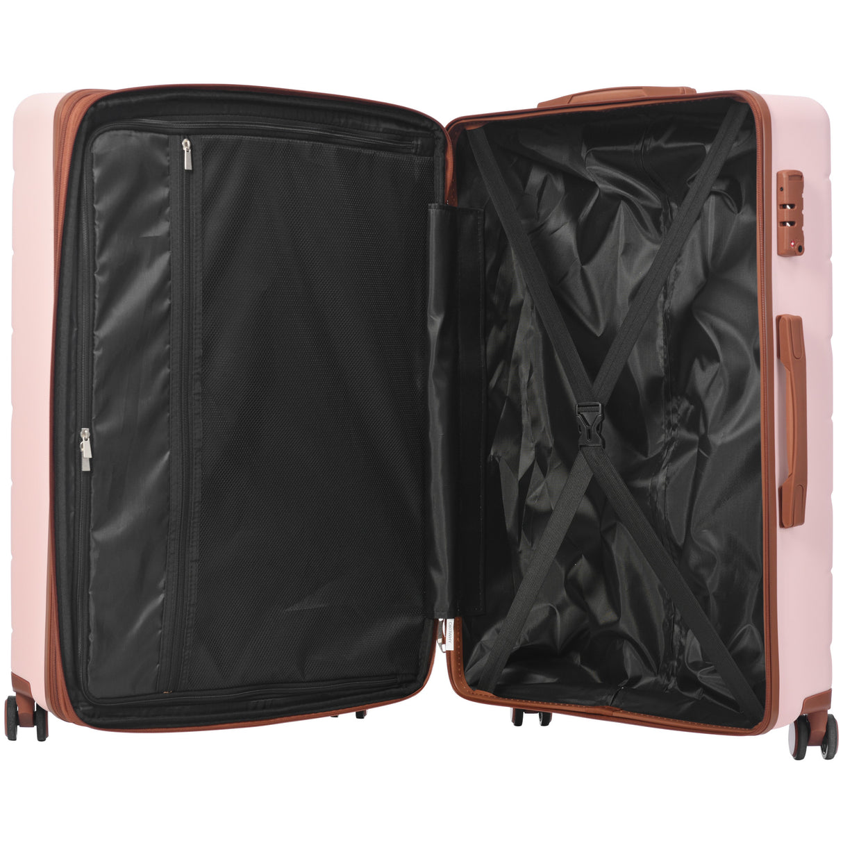 VACAMAMI Pink 3 Piece Suitcase Set 20/24/28