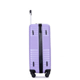 VACAMAMI 3 Piece Lightweight Suitcase (20/24/28) Light Purple