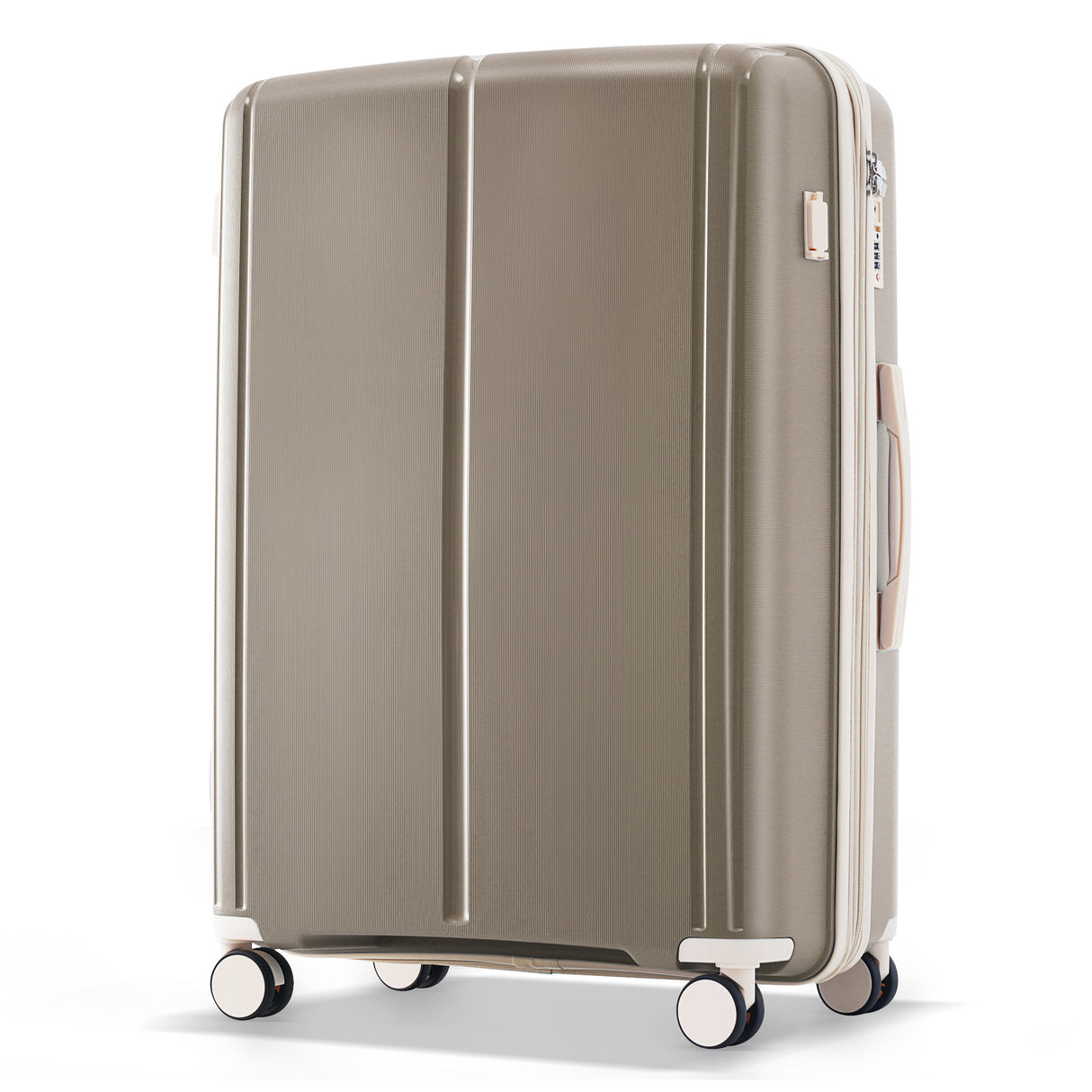 VACAMAMI 3 Piece Suitcase Set 20/24/28 with USB Port  light brown