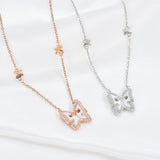 VACAMAMI Butterfly Zircon Female Necklace