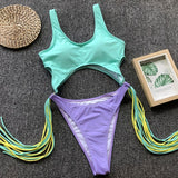 Tassels Monokini - One Piece - VACAMAMI