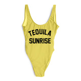 TEQUILA SUNRISE New Sexy Swimwear Women Female Bathing Suit Monokini Beach Backless Bikini Swim Wear - VACAMAMI